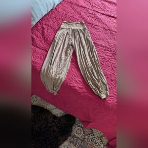Women's Tan Harem Pants